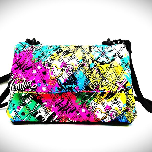 ALDO NWOT Mon Amour Quilted Multi Color Crossbody Bag - Picture 1 of 9
